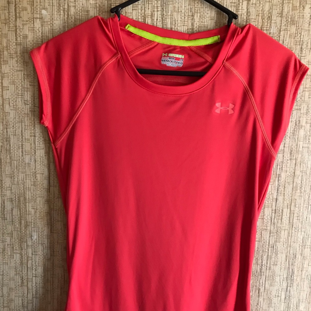 Hurley XS GREEN SEMI FITTED ORANGE SPORT SHIRT